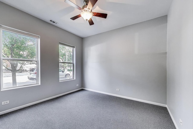 7501 Brown Ave Unit 3C, Forest Park, IL 60130 - carpeted empty room featuring ceiling fan and baseboards