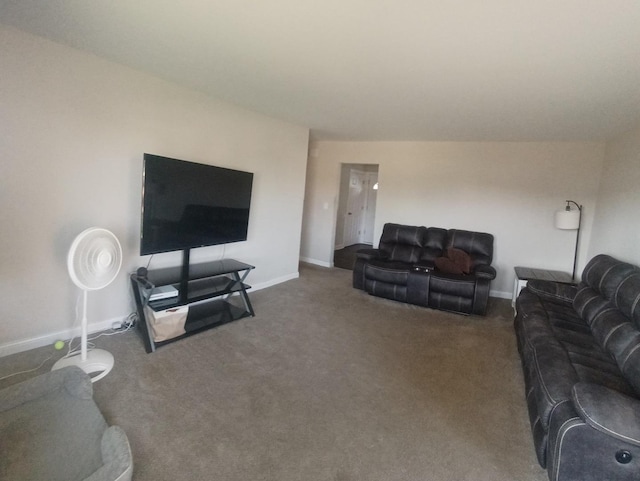 3114 W 163rd St, Markham, IL 60428 - living room featuring carpet floors and baseboards