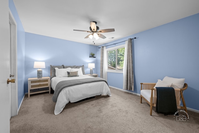 29W440 Emerald Green Dr Unit 25-F, Warrenville, IL 60555 - bedroom with carpet floors and ceiling fan