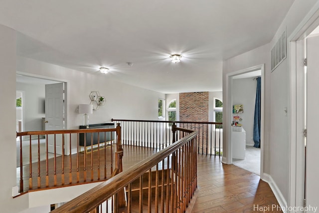232 Bobolink Dr, Grayslake, IL 60030 - hall featuring an upstairs landing and baseboards