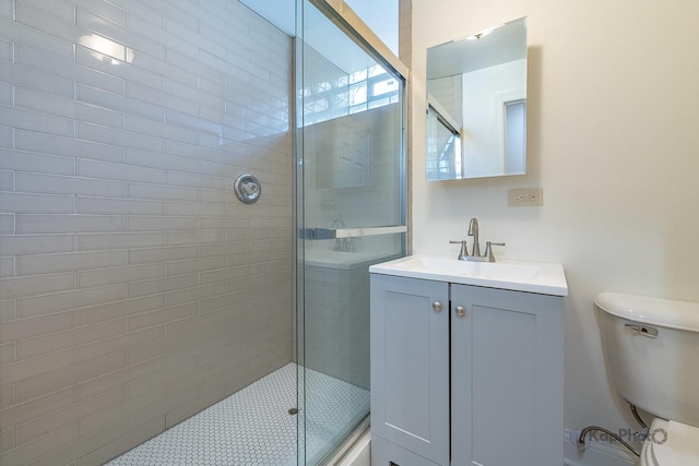 2318 S Central Park Ave Unit 101, Chicago, IL 60623 - full bathroom featuring a stall shower and vanity