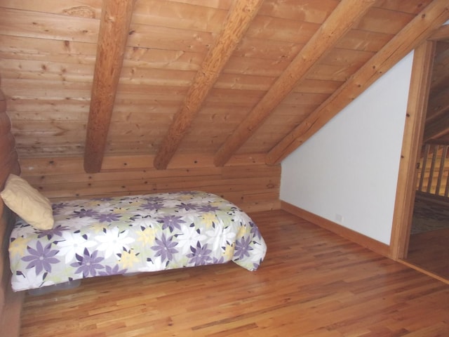 26901 W Burkhart Ln, Ingleside, IL 60041 - bedroom with wooden ceiling and wood finished floors