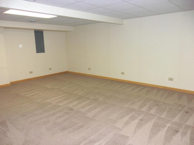 26901 W Burkhart Ln, Ingleside, IL 60041 - finished below grade area featuring electric panel and light colored carpet