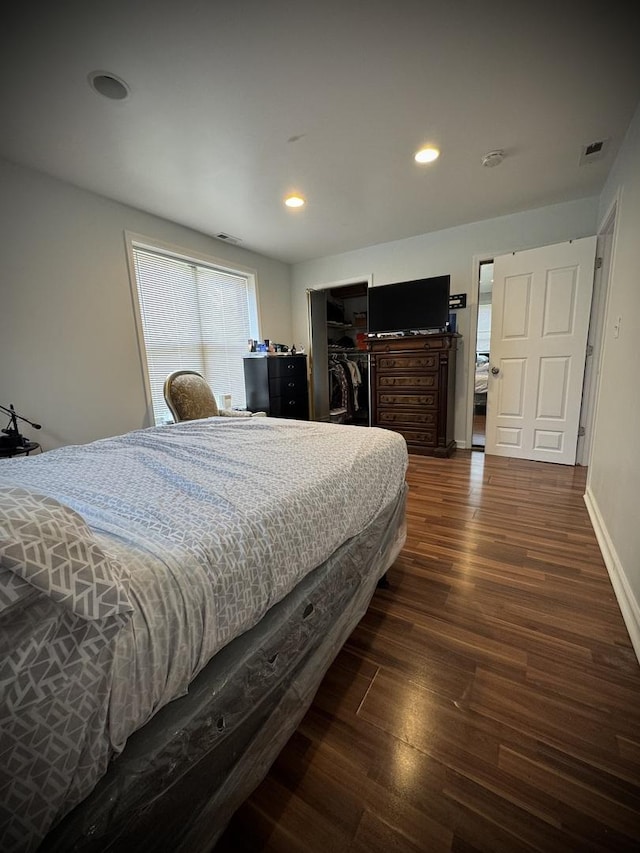 8513 S Sangamon St, Chicago, IL 60620 - bedroom with wood finished floors, recessed lighting, and a walk in closet