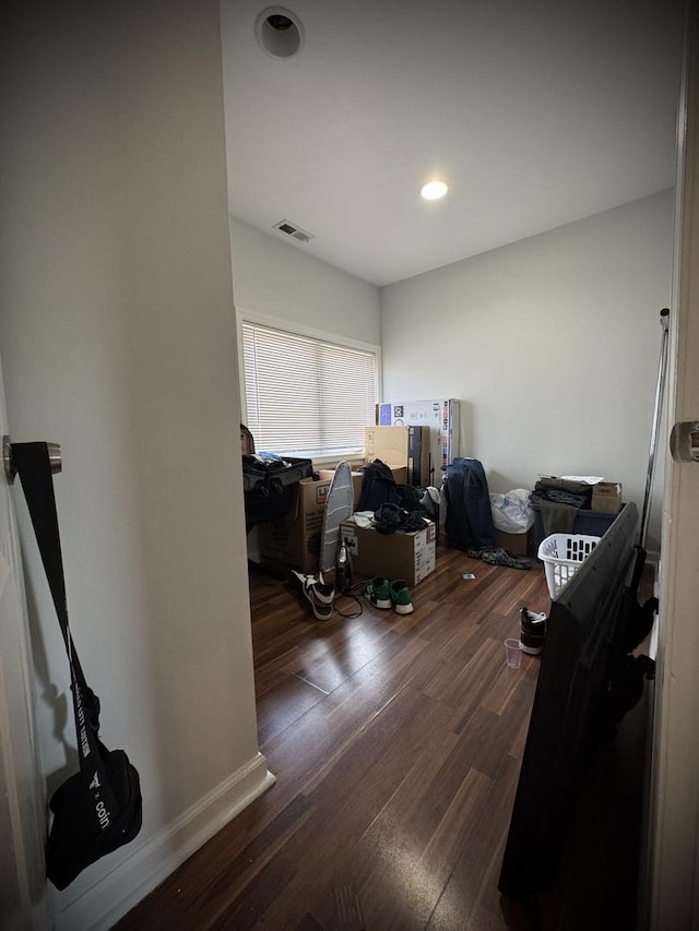 8513 S Sangamon St, Chicago, IL 60620 - office area with wood finished floors and recessed lighting