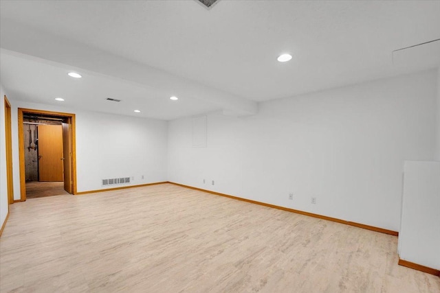 390 Madeline Trl, Rockford, IL 61107 - finished basement featuring recessed lighting and light wood-style flooring