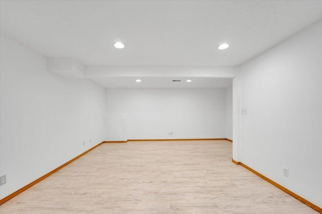 390 Madeline Trl, Rockford, IL 61107 - finished below grade area with recessed lighting and wood finished floors