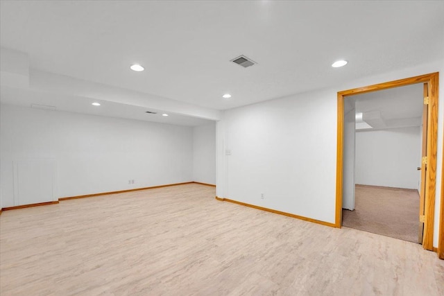 390 Madeline Trl, Rockford, IL 61107 - spare room with light wood-style flooring and recessed lighting