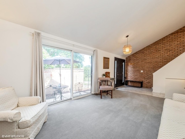 534 E Main St, Barrington, IL 60010 - living area with light colored carpet and lofted ceiling