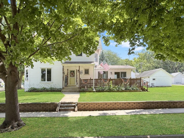 401 S Chestnut St, Shannon, IL 61078 - view of front of property featuring a front yard