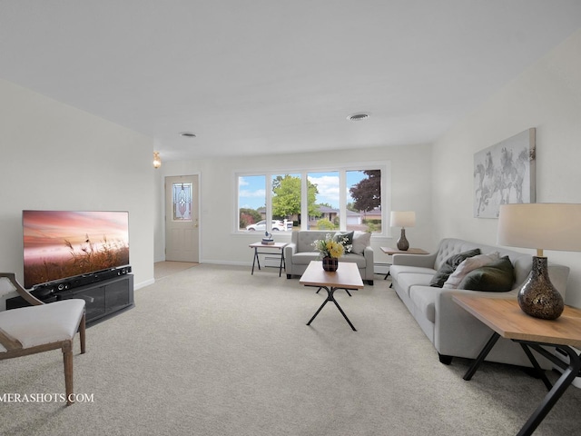 513 Chaney Ave, Crest Hill, IL 60403 - living room with carpet flooring and baseboards