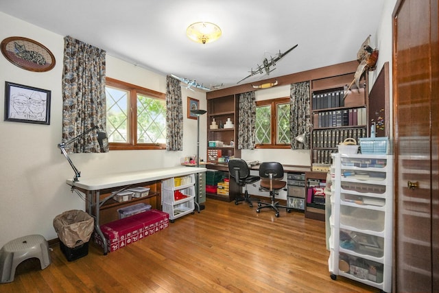 10S125 Springbrook Dr, Naperville, IL 60565 - office space featuring wood finished floors, plenty of natural light, and built in study area