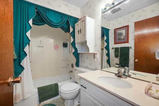 10S125 Springbrook Dr, Naperville, IL 60565 - full bathroom with wallpapered walls, vanity, and washtub / shower combination