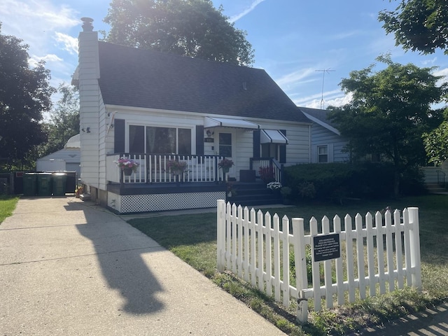111 Earl Ave, Joliet, IL 60436 - new england style home featuring a chimney