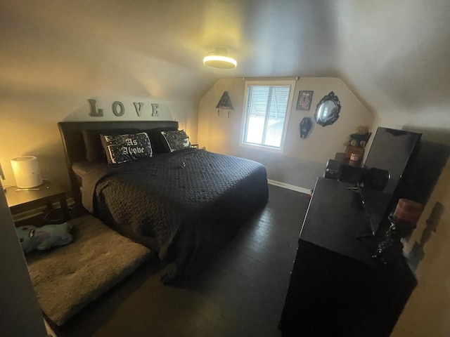111 Earl Ave, Joliet, IL 60436 - bedroom featuring wood finished floors and lofted ceiling