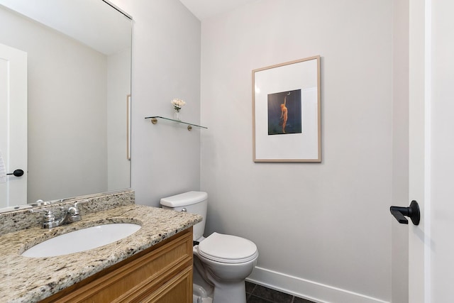 8378 Dunmore Dr, Tinley Park, IL 60487 - half bath featuring vanity and tile patterned floors