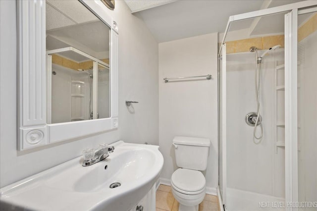 1885 Monday Dr, Elgin, IL 60123 - full bathroom featuring a shower stall, tile patterned floors, and vanity