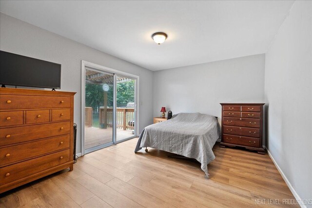 1885 Monday Dr, Elgin, IL 60123 - bedroom with light wood-style floors and access to outside