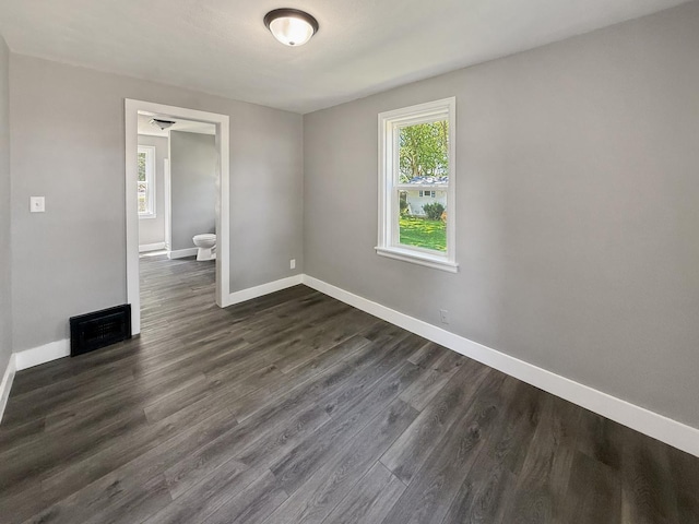309 W S St, Pearl City, IL 61062 - spare room with plenty of natural light and dark wood-style flooring