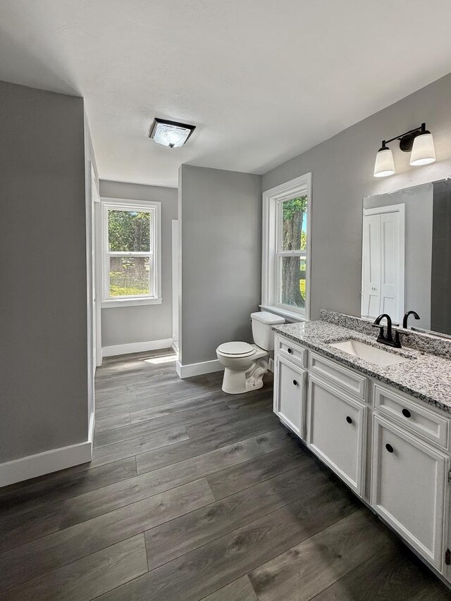 309 W S St, Pearl City, IL 61062 - bathroom featuring vanity and wood finished floors