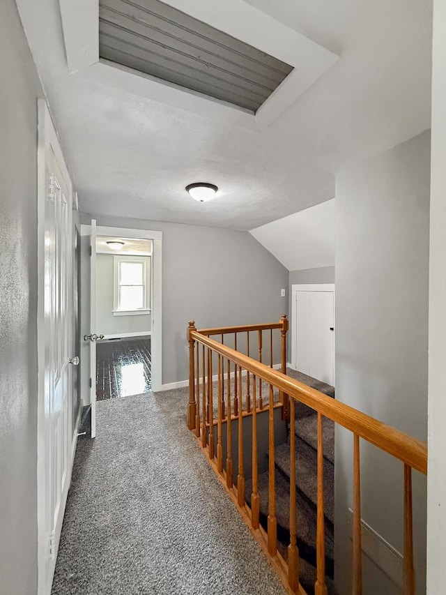 309 W S St, Pearl City, IL 61062 - hall with an upstairs landing and carpet