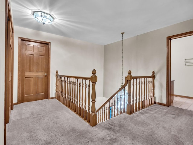 231 Deer Ln, Sleepy Hollow, IL 60118 - corridor featuring an upstairs landing and carpet floors