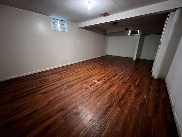 103 Morris St, Bellwood, IL 60104 - finished basement with dark wood-style floors
