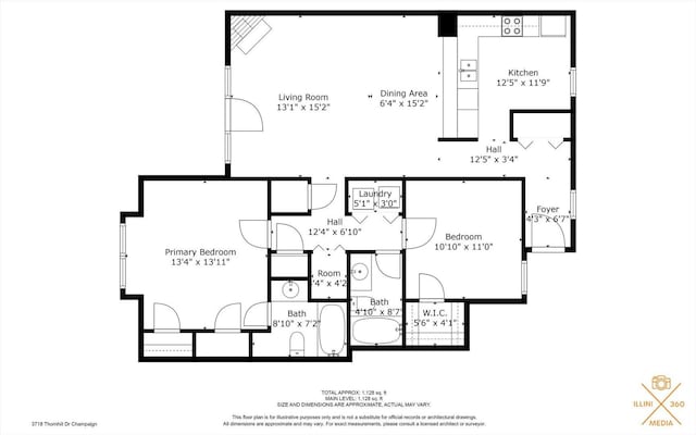 3718 Thornhill Dr Unit 0, Champaign, IL 61822 - view of property floor plan