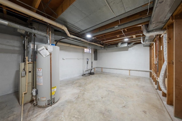 1717 Liston Ct, Normal, IL 61761 - unfinished basement featuring gas water heater