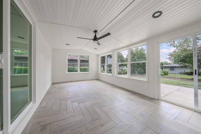 1717 Liston Ct, Normal, IL 61761 - unfurnished sunroom with ceiling fan and lofted ceiling
