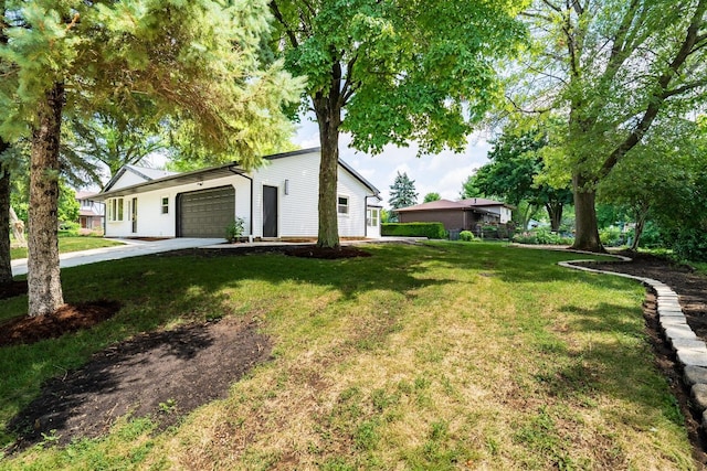 1717 Liston Ct, Normal, IL 61761 - view of front of home featuring driveway, a front lawn, and an attached garage