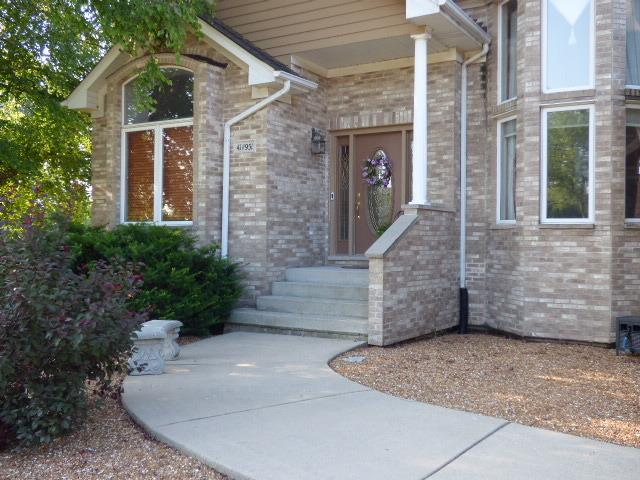 41W951 Hunters Hill Dr, Saint Charles, IL 60175 - property entrance with brick siding