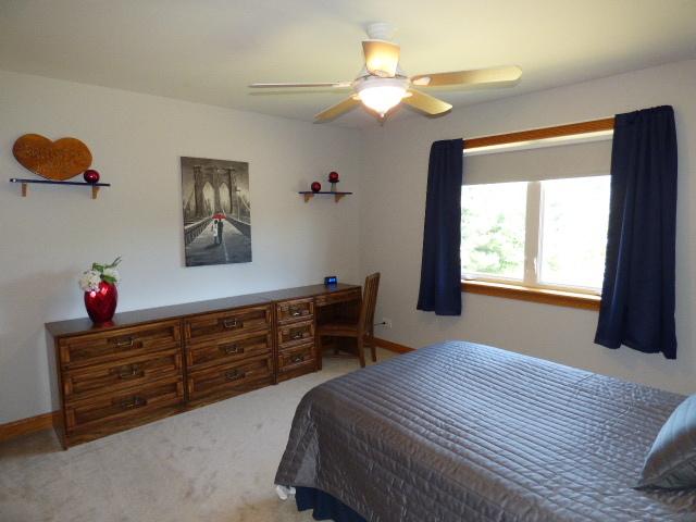 41W951 Hunters Hill Dr, Saint Charles, IL 60175 - carpeted bedroom with ceiling fan