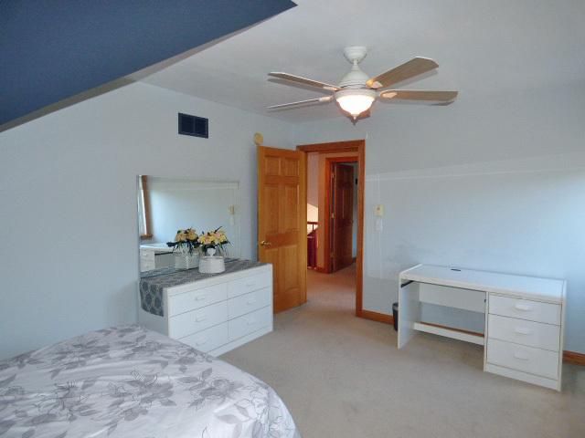 41W951 Hunters Hill Dr, Saint Charles, IL 60175 - carpeted bedroom with a ceiling fan