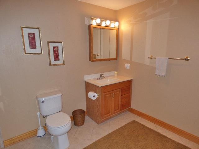 41W951 Hunters Hill Dr, Saint Charles, IL 60175 - bathroom with vanity and tile patterned flooring
