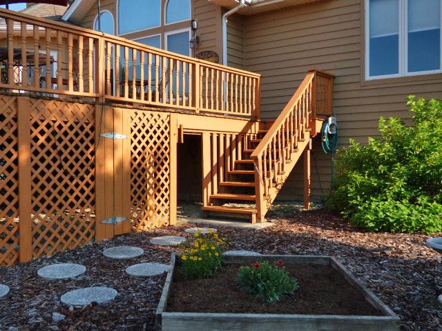 41W951 Hunters Hill Dr, Saint Charles, IL 60175 - doorway to property featuring a wooden deck