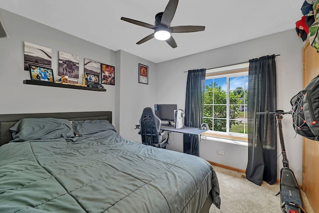1308 Cumberland Dr, Joliet, IL 60431 - bedroom featuring carpet flooring and a ceiling fan
