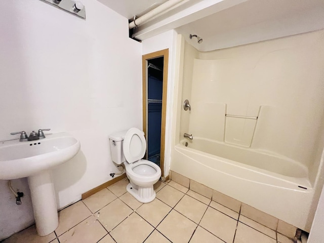 1858 David Ave, Joliet, IL 60433 - full bathroom with bathtub / shower combination and tile patterned floors