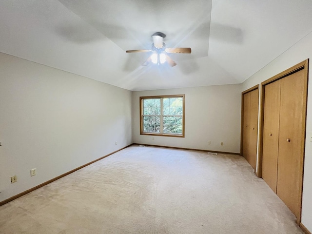 1858 David Ave, Joliet, IL 60433 - unfurnished bedroom with light colored carpet and a ceiling fan