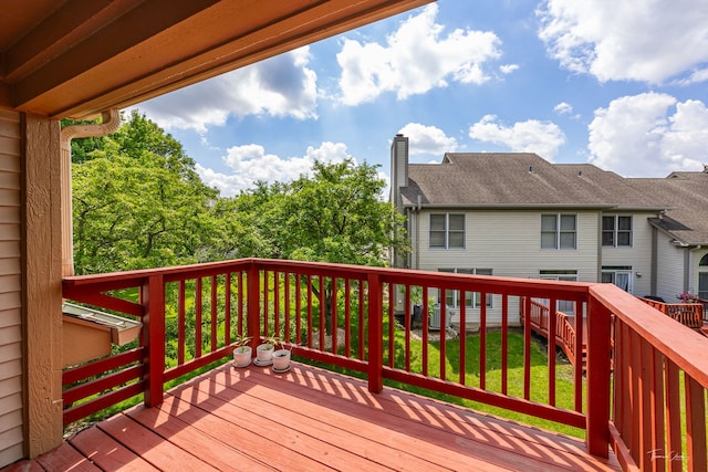 1530 Orchard Cir, Naperville, IL 60565 - view of wooden deck