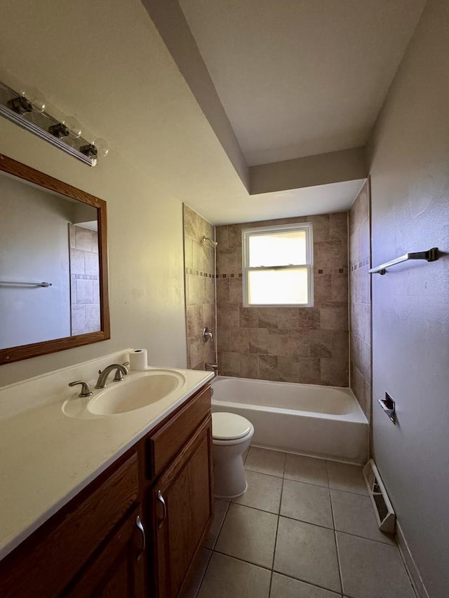 15542 S Park Ave, South Holland, IL 60473 - full bathroom featuring tile patterned floors, vanity, and washtub / shower combination