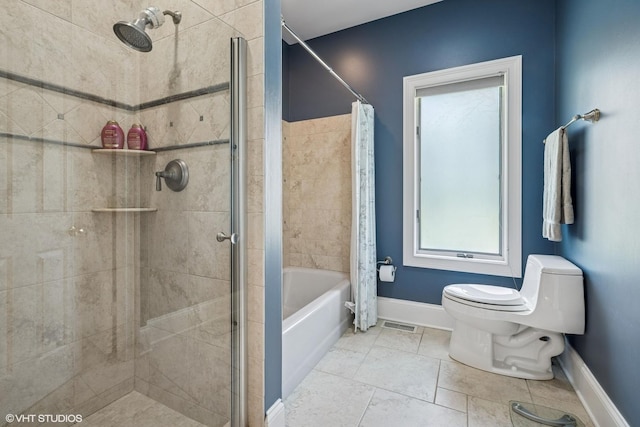 1881 Haven Ln, Green Oaks, IL 60048 - full bath with tiled shower / bath and tile patterned floors