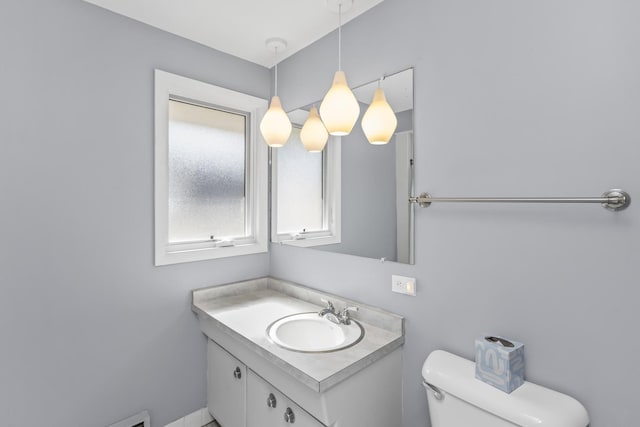 9613 S Kostner Ave, Oak Lawn, IL 60453 - half bathroom with vanity and toilet