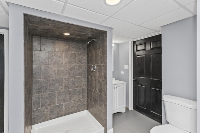 9613 S Kostner Ave, Oak Lawn, IL 60453 - bathroom featuring tiled shower and vanity