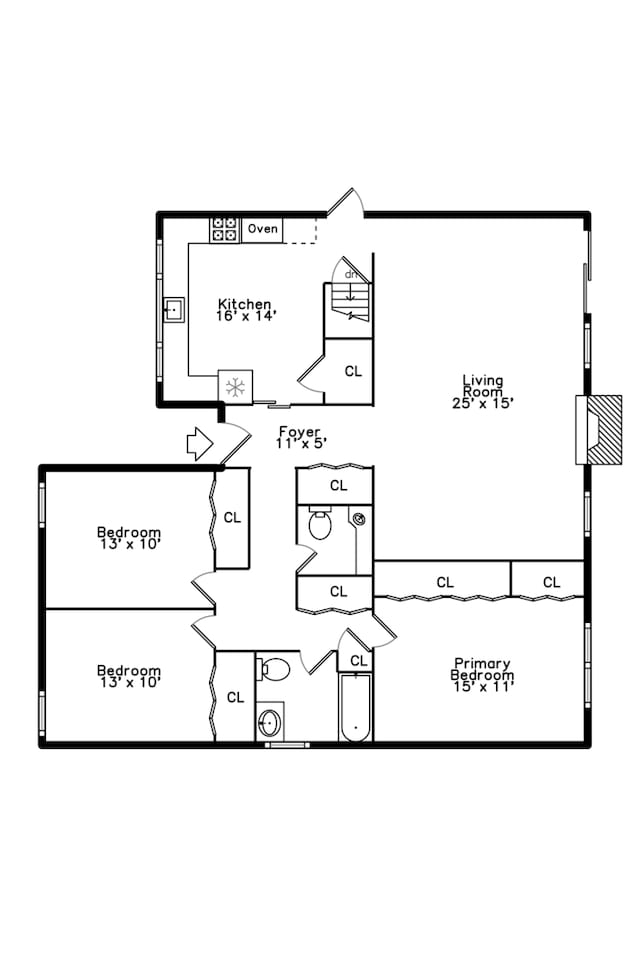 9613 S Kostner Ave, Oak Lawn, IL 60453 - view of floor plan / room layout