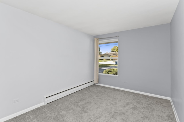 9613 S Kostner Ave, Oak Lawn, IL 60453 - empty room featuring baseboard heating and carpet floors