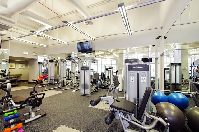 655 W Irving Park Rd Unit 5504, Chicago, IL 60613 - view of exercise room