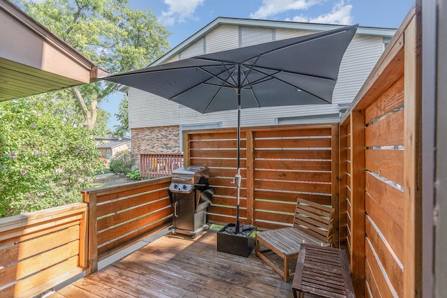 8306 Portsmouth Dr Unit 22B, Darien, IL 60561 - wooden terrace featuring area for grilling