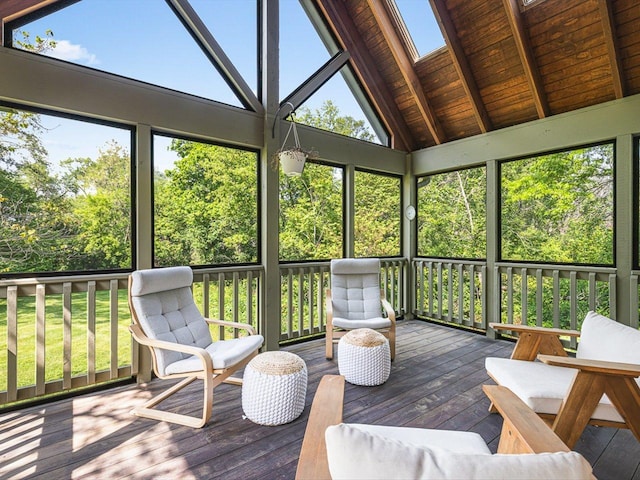 2207 N Elmkirk Pkwy N, Mchenry, IL 60051 - sunroom with a skylight