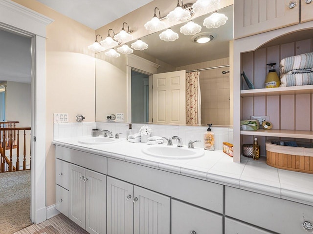 2207 N Elmkirk Pkwy N, Mchenry, IL 60051 - full bath featuring double vanity and a shower with curtain